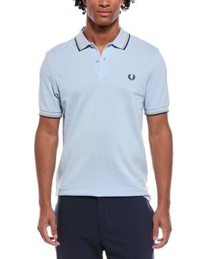Fred Perry Woven Polo - Blue