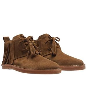 FARM Rio Desert Leather Boot - Brown