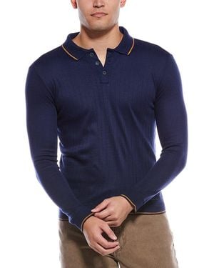 Joe's Jeans Ribbed Polo Sweater - Blue