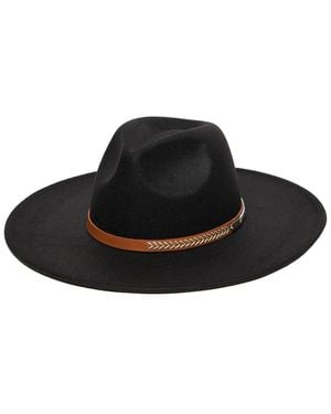 Frye Stiff Brim Fedora - Black