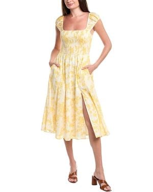 Hutch Malone Midi Dress - Yellow