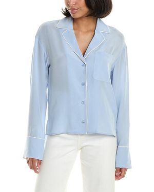 Equipment Silk Top - Blue