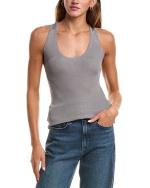 Helmut Lang Rib Twist Tank - Blue