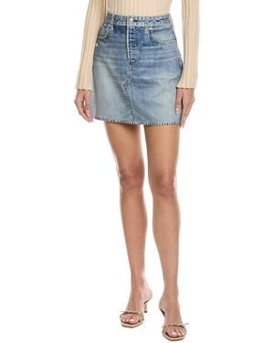 Rag & Bone Miramar Ponte Mini Skirt - Blue