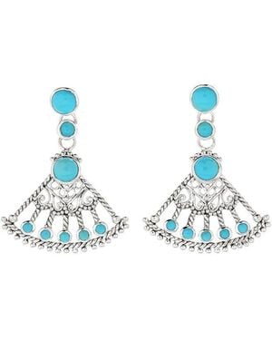 Samuel B. 1.88 Ct. Tw. Sleeping Beauty Earrings - Blue