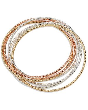 Savvy Cie Set Of 7 Bangle Bracelets - Metallic