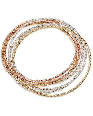 Savvy Cie Set Of 7 Bangle Bracelets - Metallic