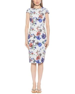 Alexia Admor Evan Crewneck Dress - Blue
