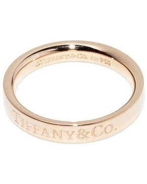 Tiffany & Co. 18k Rose Gold Flat Band Ring (authentic Pre-loved) - White