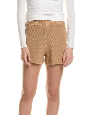 IVL COLLECTIVE High-Rise Sweater Short - Natural
