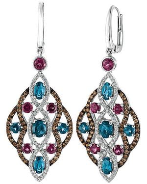 Le Vian Le Vian 14k 5.11 Ct. Tw. Diamond & Gemstone Earrings - Blue