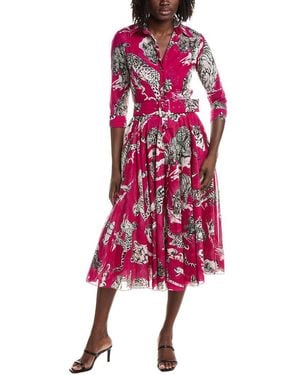 Samantha Sung Aster Midi Dress - Red