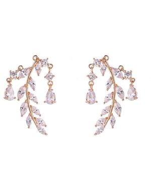 Eye Candy LA The Luxe Collection Cz Drop Earrings - White