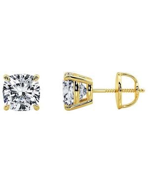 Lab Grown Diamonds 14K 3.00 Ct. Tw. Lab-Grown Diamond Earrings - Metallic