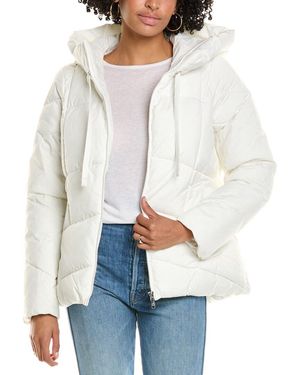 Sam Edelman New Quilt Design Puffer Jacket - White