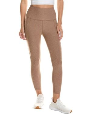 Beyond Yoga Spacedye Out Of Pocket High Waisted Capri Legging - Natural