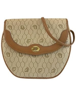 Dior Vintage Honeycomb Shoulder Bag (authentic Pre-loved) - Natural