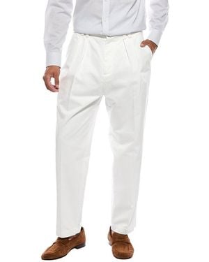 Brunello Cucinelli Relaxed Fit Trouser - White