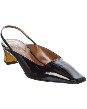 Giuseppe Zanotti Brenda 45 Patent Slingback Pump - Black