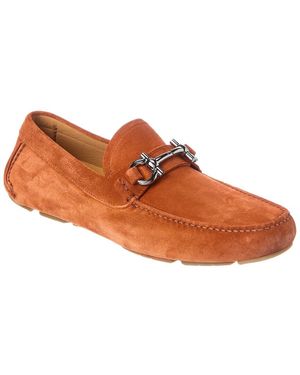 Ferragamo Grenoble Suede Drivers in Red for Men | Lyst display picture 1