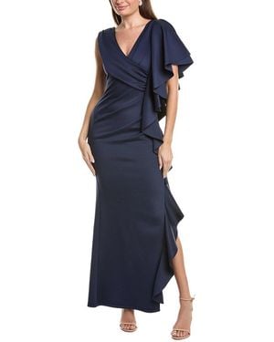 Black Halo Morwen Scuba Gown - Blue