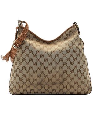 Gucci GG Marrakech Medium Hobo (authentic Pre-loved) - Gray