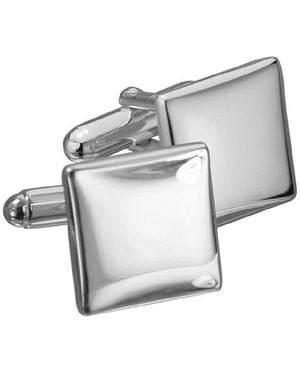 Italian Silver Cufflink - Grey