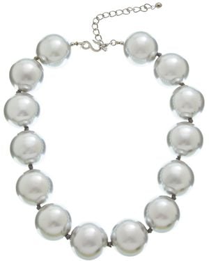 Kenneth Jay Lane Solo Necklace - White