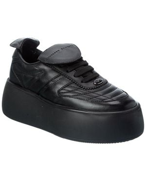 Giuseppe Zanotti Alma Leather Platform Sneaker - Black
