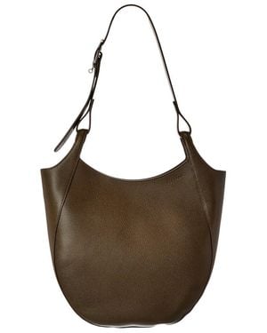 Longchamp Le Foulonné Leather Hobo Bag - Brown
