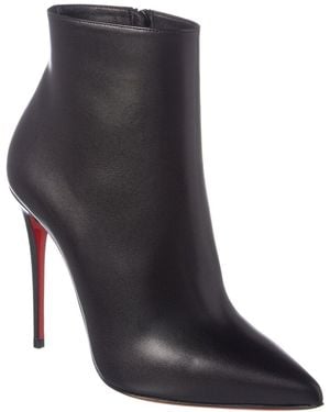 Christian Louboutin So Kate 100 Leather Bootie - Black