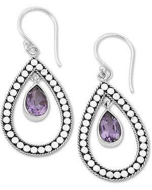 Samuel B. 0.80 Ct. Tw. Amethyst Earrings - Metallic