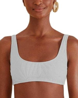 FARM Rio Off Banana Matelassé Bikini Top - Brown
