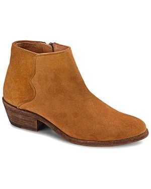 Frye Carson Piping Suede Bootie - Brown
