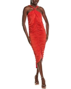 Paris Georgia Basics Farrah Ruched Maxi Dress - Red