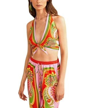 FARM Rio Crop Top - Red