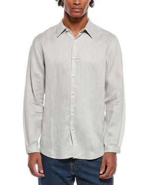 Theory Irving Linen Shirt - Gray