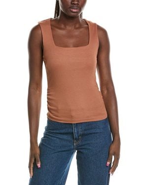 Michael Stars Maribel Square Neck Tank Top - Blue