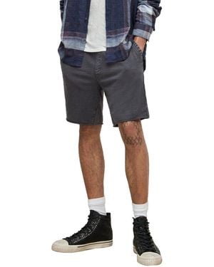 John Varvatos York Garment Dye French Terry Short - Blue