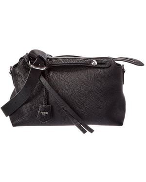 Fendi By The Way Soft Medium Leather Shoulder Bag - Black