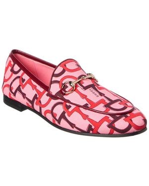 Gucci Jordaan Canvas Loafer - Pink