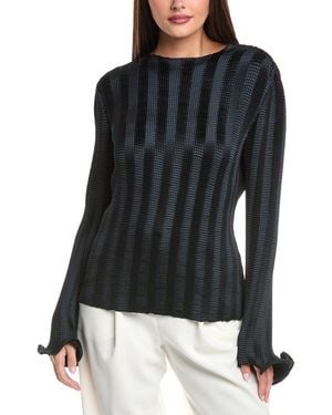 Jonathan Simkhai Carys Mock Neck Top - Black