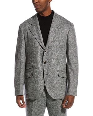 Brunello Cucinelli Wool & Cashmere-blend 2pc Suit - Grey