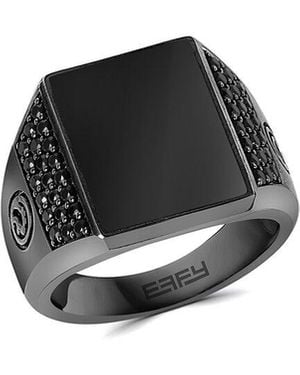 Effy Fine Jewelry 5.47 Ct. Tw. Onyx, Spinel Ring - Black