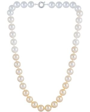 Splendid 14Mm Pearl Plated Toggle Necklace - Metallic
