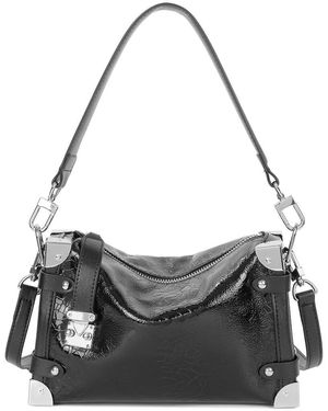 Tiffany & Fred Paris Leather Crossbody - Grey