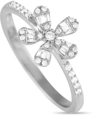 Diamond Select Cuts 14k 0.20 Ct. Tw. Diamond Flower Ring - White