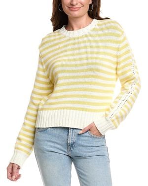 Michael Stars Merle Striped Sweater - Natural