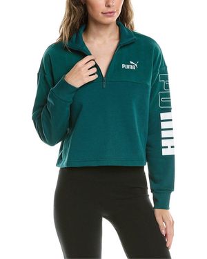 PUMA Power Cropped Pullover - Green