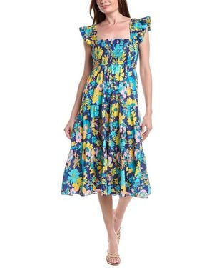 FLORA BEA NYC Kandi Midi Dress - Blue